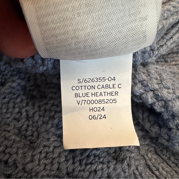 Gap Cable knit sweater XL women blue heather crewneck - Picture 5 of 12
